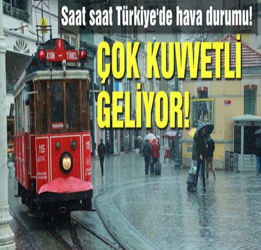 ÇOK KUVVETLİ GELİYOR. İSTANBUL’DA OTURANLAR DİKKAT. ŞEMSİYESİZ ÇIKMAYIN