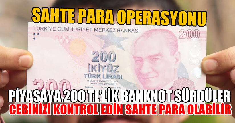 Sahte para operasyonu: 2 kişi gözaltına alındı