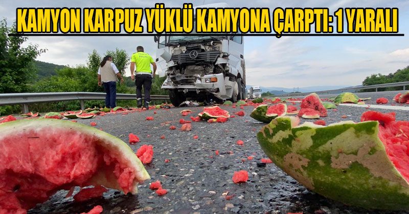 TEM Otoyolu Karpuz Tarlasına Döndü