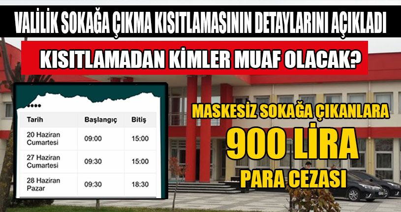 Yasağa Uymayanlara yüklü ceza