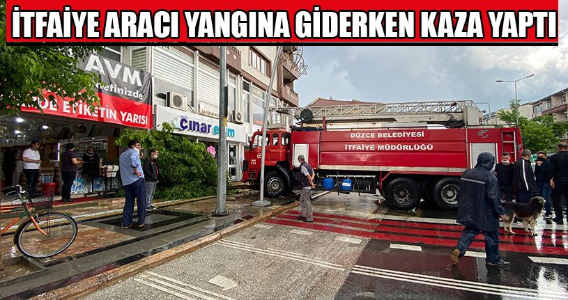 Yangına Gidiyordu Ağaca Çarparak Durabildi