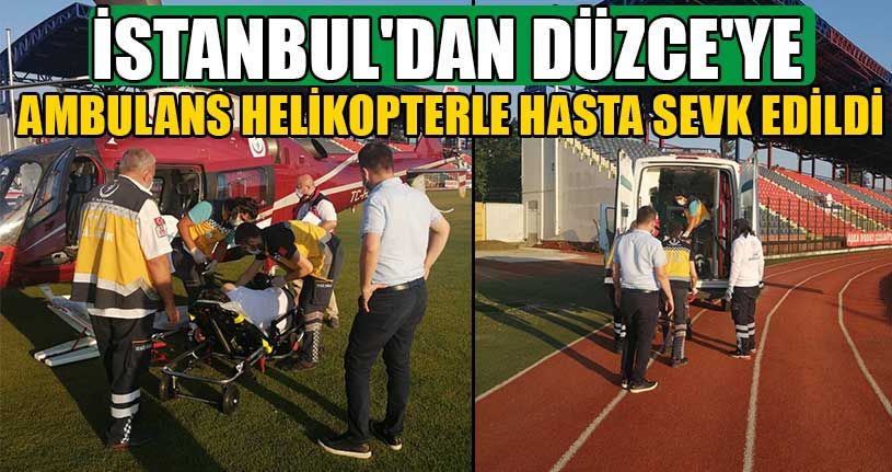 Helikopterle Düzce'ye Geldi
