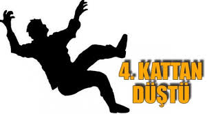 4’üncü kattan toprak zemine düştü