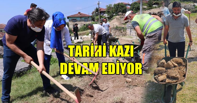 Tarihi kalıntılar için belediye personeli seferber oldu