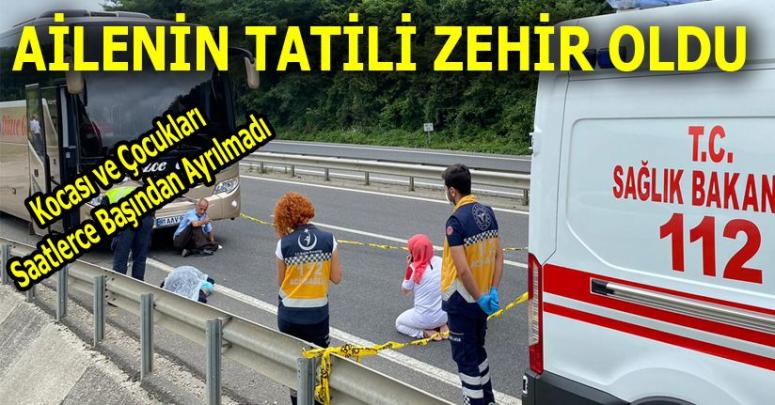 Tatile Giden Ailenin Annesine Otobüs Çarptı