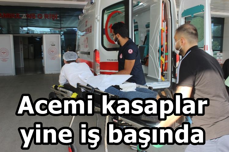 Acemi kasaplar yine kendini kesti