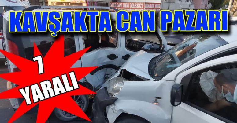 Işık İhlali Kazaya Neden oldu 7 Yaralı