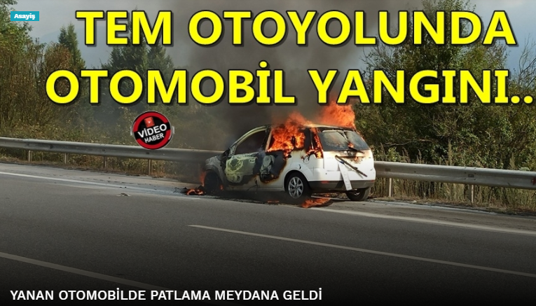 Yanan Otomobil Yürekleri Ağza Getirdi