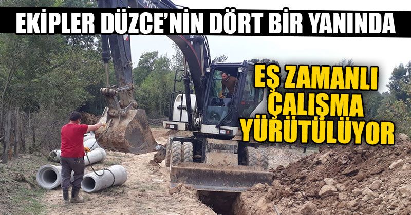 Ekipler Düzce’nin Dört Bir Yanında