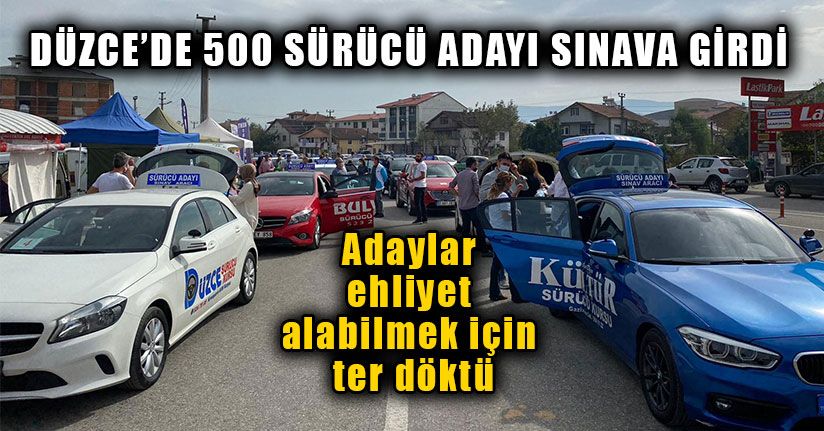 Adaylar Ehliyet Alabilmek İçin Ter Döktü