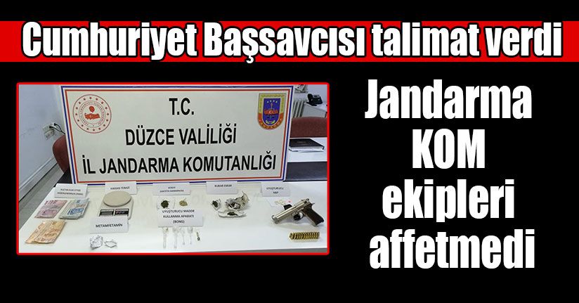 Düzce Jandarma KOM ekipleri affetmedi