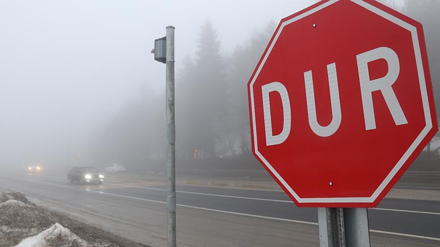 Bolu kent merkezi sisle kaplandı