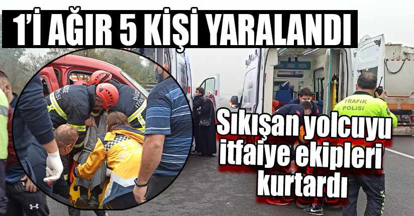 TEM Otoyolu'nda Kötü Kaza