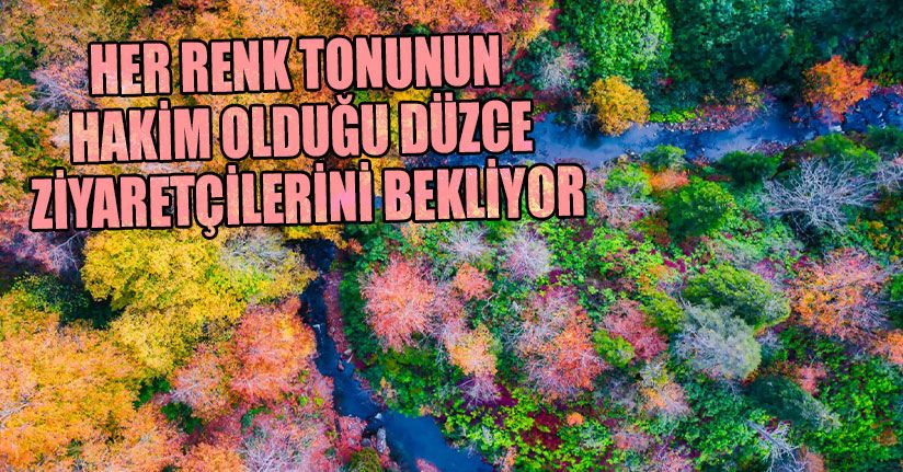 Sonbahar Güzelliği Havadan Görüntülendi