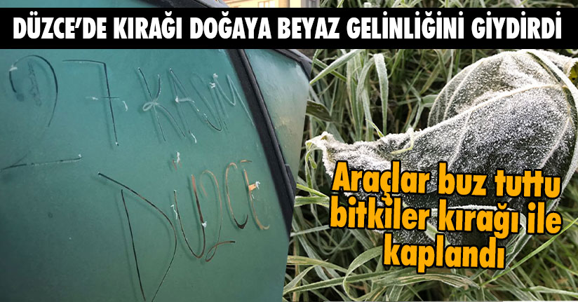 Kırağı Doğaya Beyaz Gelinliğini Giydirdi