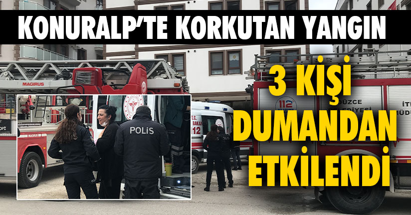 Konuralp’te Korkutan Yangın