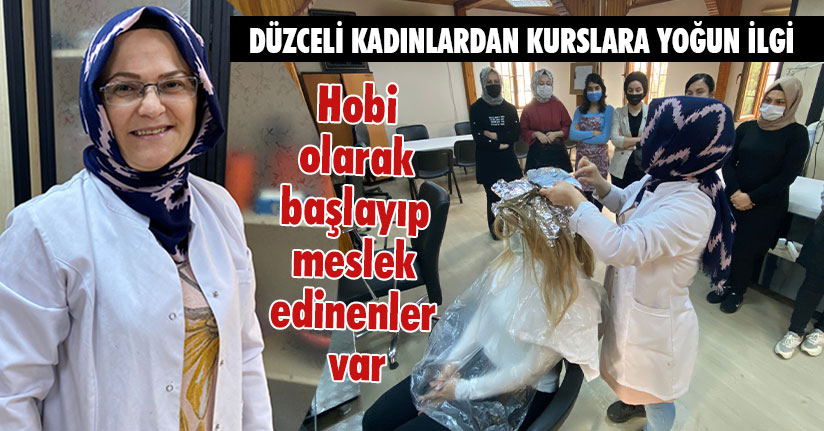 Düzceli Kadınlardan Kurslara Yoğun İlgi