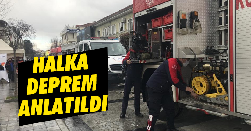 Halkı afetlere karşı bilinçlendiriyor