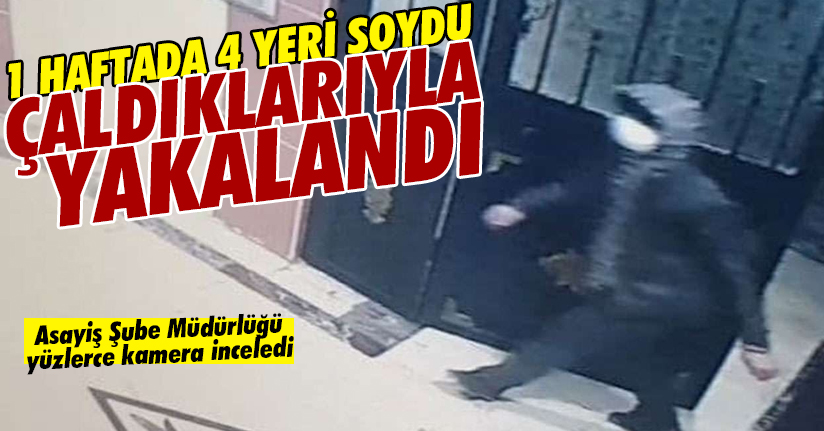 Kaçamadan yakaladı