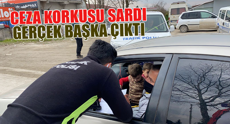 Araçtakileri Ceza Korkusu Sardı Gerçek Başka Çıktı