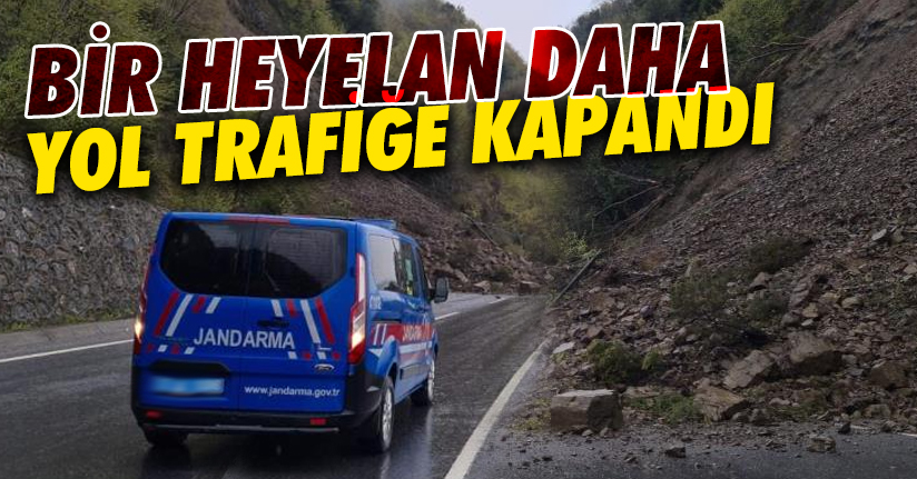 Düzce-Zonguldak yolunda heyelan meydana geldi