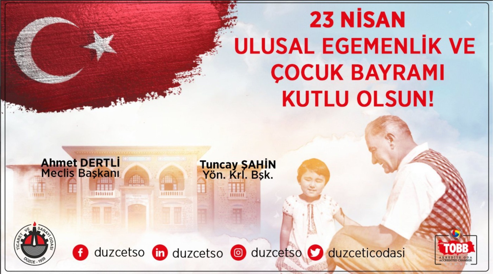 Düzce Ticaret ve Sanayi Odasından Kutlama