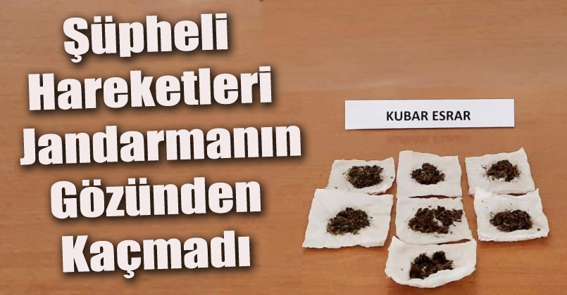 Durdurulan araçtan uyuşturucu çıktı