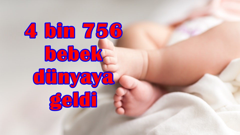 4 bin 756 bebek dünyaya geldi