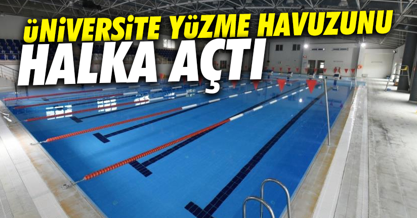 Yüzme havuzu açıldı