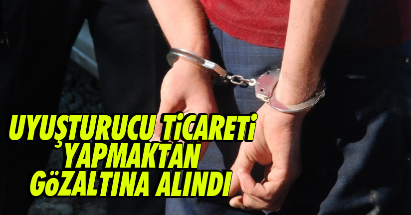 Uyuşturucu ticareti yapmaktan gözaltına alındı