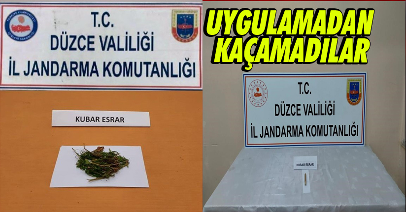 Yol uygulamasında durdurulan araçlardan uyuşturucu çıktı