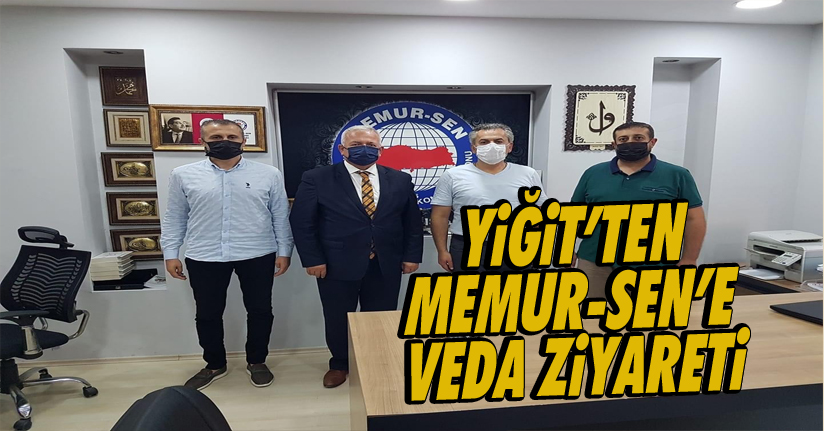 Yiğit’ten Memur-Sen’e veda ziyareti