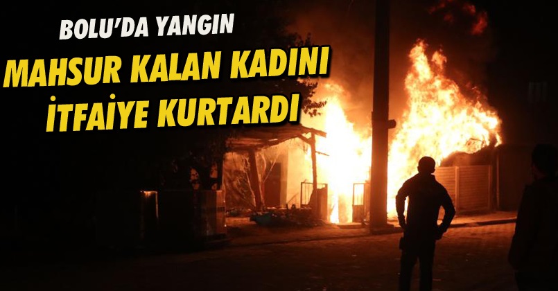 Garajda yangın çıktı, alevler evi sardı