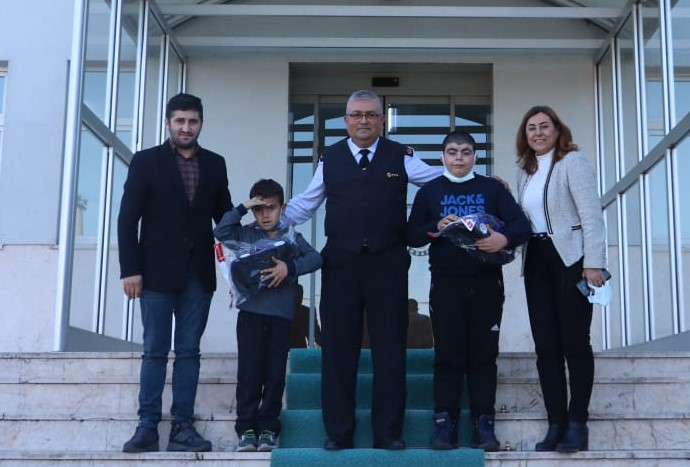 Özel öğrenciler Albay Aktaş’ı ziyaret etti