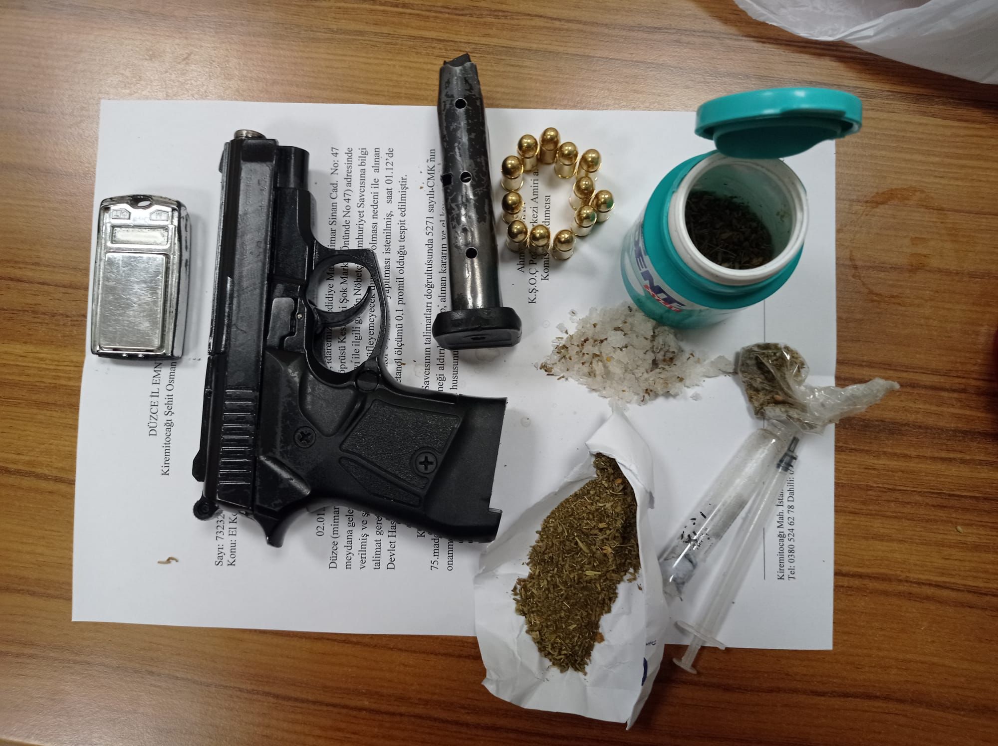 Sakız kutusundan uyuşturucu çıktı