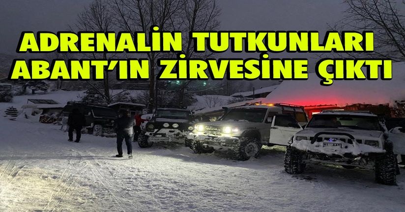 Adrenalin tutkunları Abant’ın zirvesine çıktı