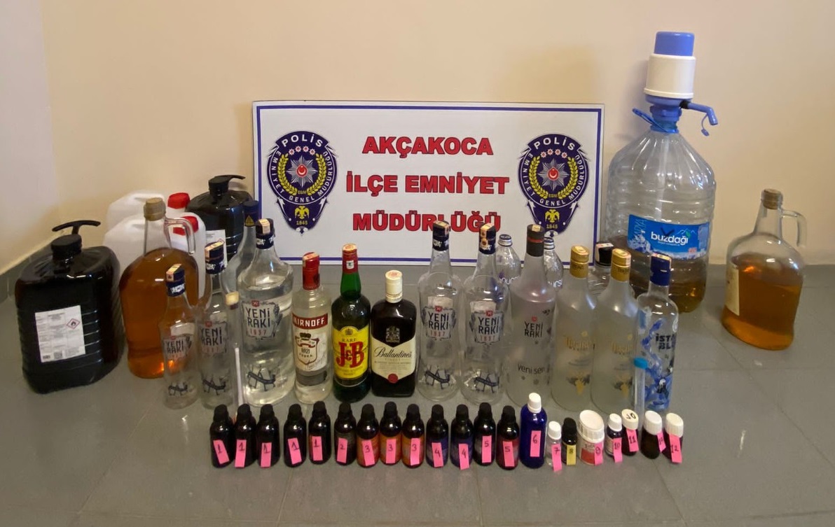Alkol imalatına Polis baskını