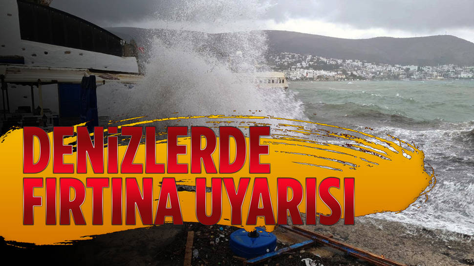 Denizde fırtına uyarısı