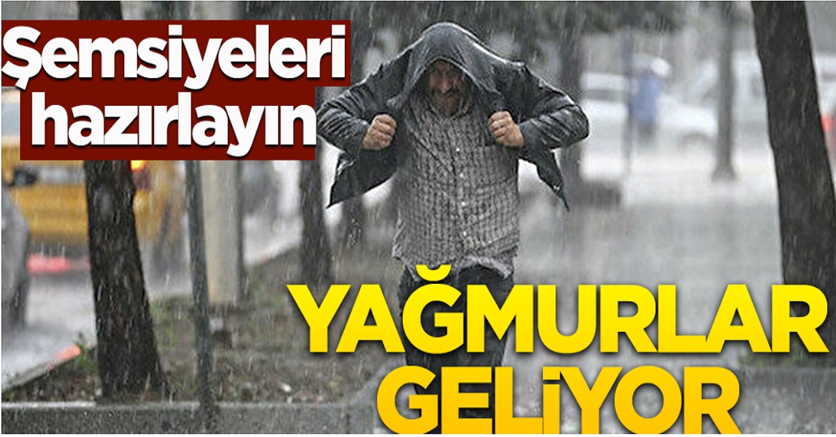 METEOROLOJİDEN SAĞANAK YAĞIŞ UYARISI