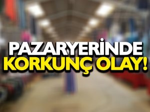 AKÇAKOCA'DA PAZARYERİNDE KORKUNÇ OLAY