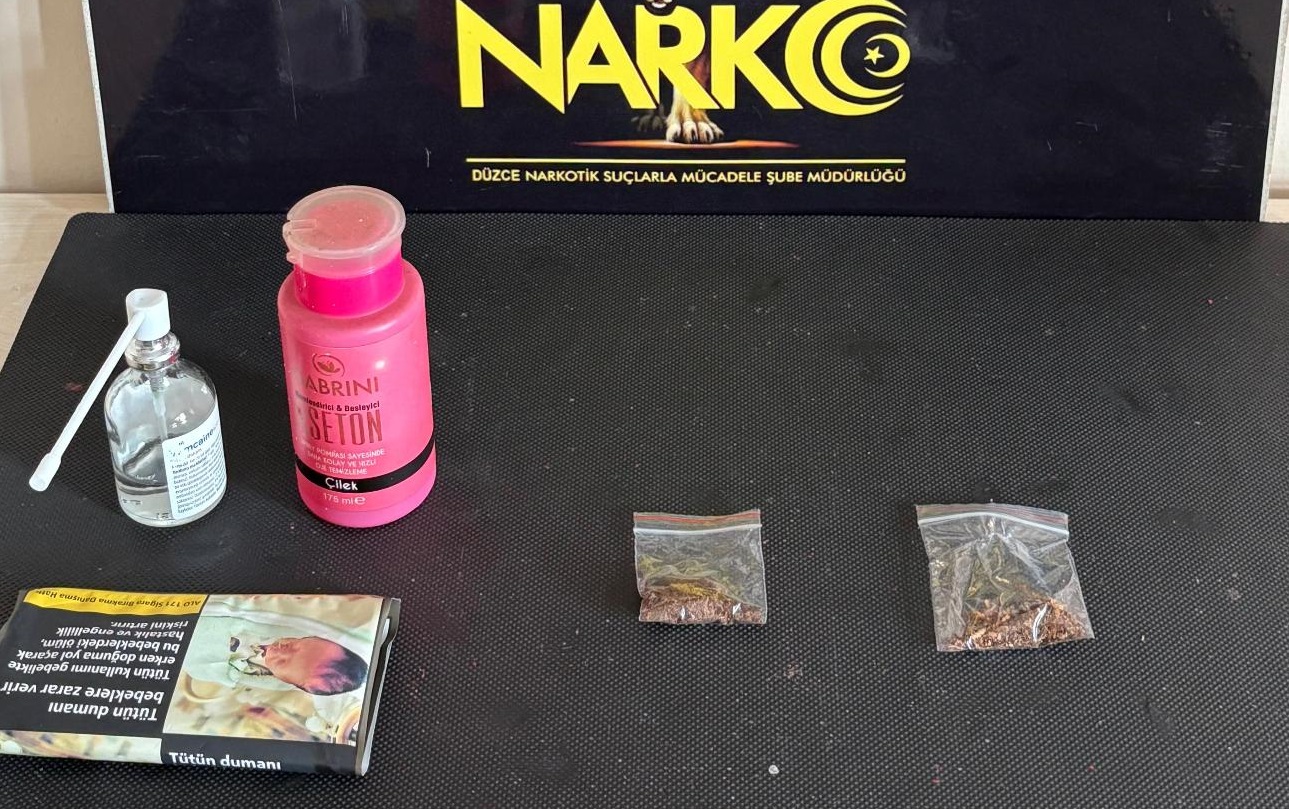 Düzce’de uyuşturucu operasyonu 1 kişi tutuklandı