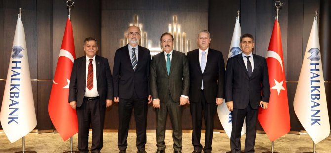TESKOMB Yönetiminden Halk Bankası Genel Müdürü Özdil'e Ziyaret
