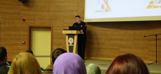 Düzce’de sağlıkçılara yangın eğitimi