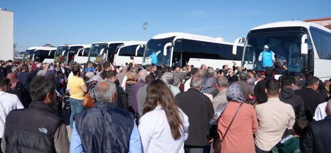 191 HACI ADAYI YOLCU EDİLDİ