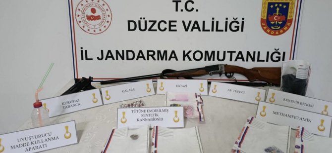 Düzce’de Jandarma’dan uyuşturucu operasyonu
