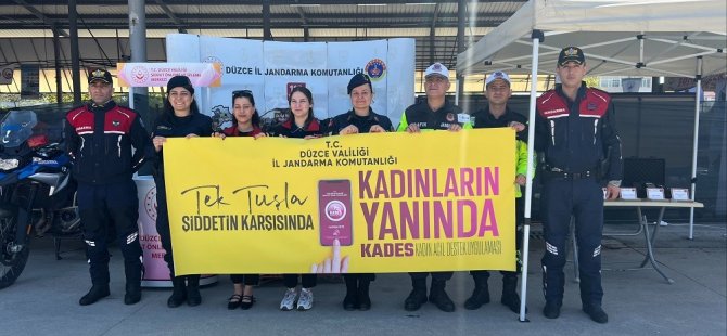 Jandarma’dan KADES ve kadına şiddet bilgilendirmesi yapıldı