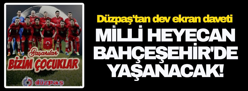Düzpaş'tan milli maç coşkusu!