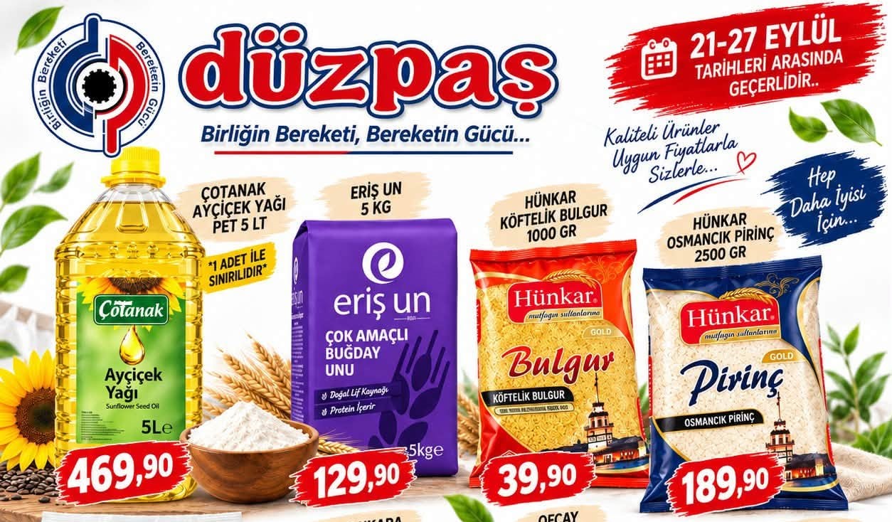 DÜZPAŞ’ta 21-27 Eylül indirim rüzgarı