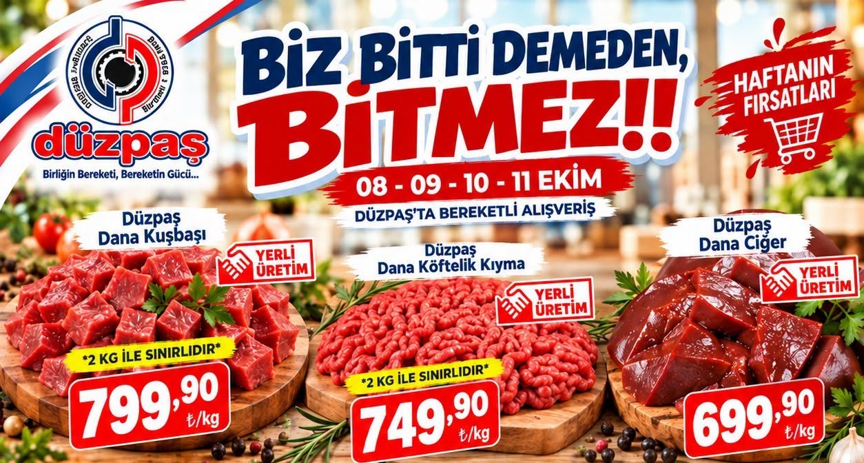 DÜZPAŞ’ta 8-11 Ekim indirim rüzgarı
