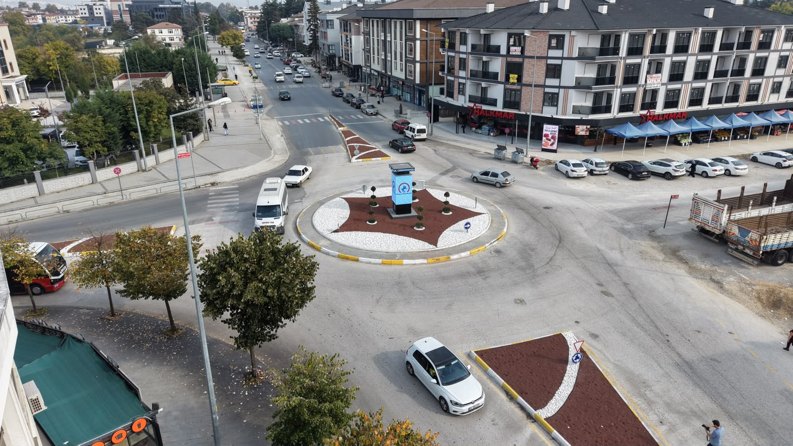 Düzce şehir merkezinde trafik akışına düzen geldi